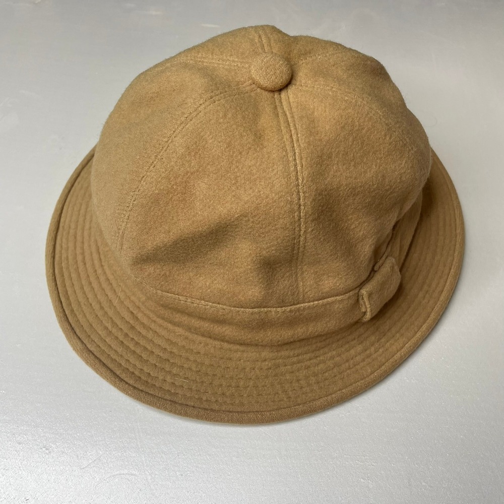 Christy's London Vintage Felt Bucket Hat‎ Camel Tan Wool Blend Style Casual
